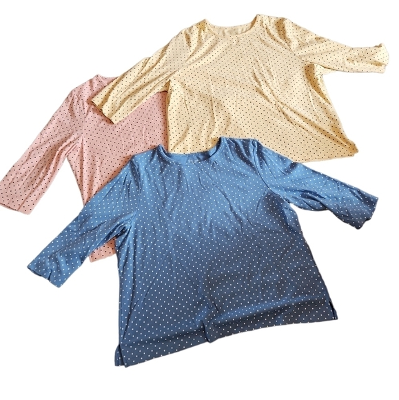 The Tog Shop pack of 3 Polka Dot Tops - Picture 1 of 10